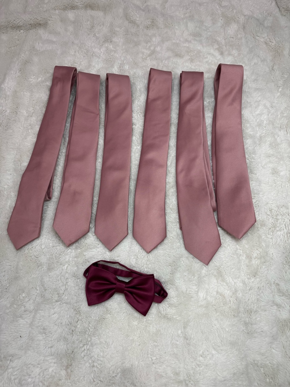 Azazie Neck Tie Bundle Set of 6 Dusty Rose